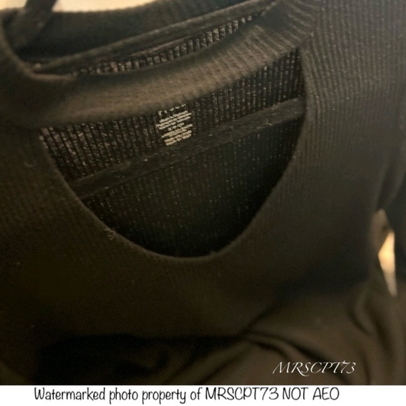 3/$19 American Eagle Soft N Sexy Plush ribbed keyhole long sleeve Tunic blouse - Picture 11 of 13